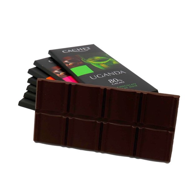 Cachet Zartbitterschokolade 80% - Uganda, 100 g