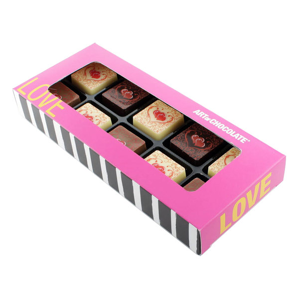 Art of Chocolate-Selection "Love Pink" 10er Box, 100 g