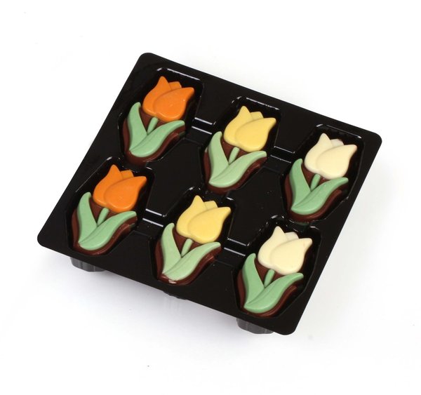 Tulpen-Schokolade Geschenkbox - 145g